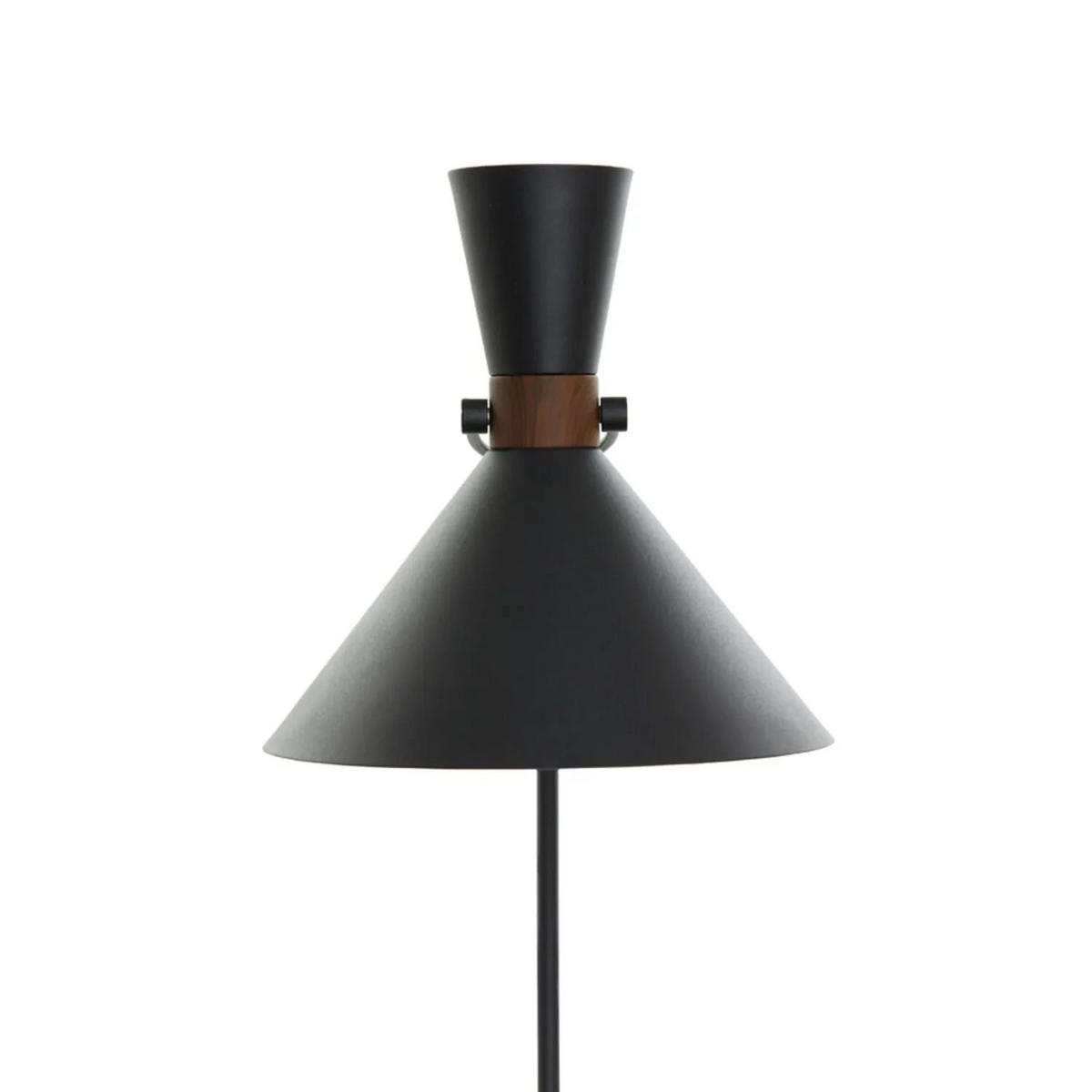 TISCHLAMPE Hoodies Schwarz Ø47/93 cm - Schwarz, Metall (47/25/93cm) - Light & Living