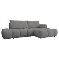 ECKSOFA Soffi, Seite: Rechts - Greige/Schwarz, Holz/Kunststoff (283/166cm) - MIRJAN24