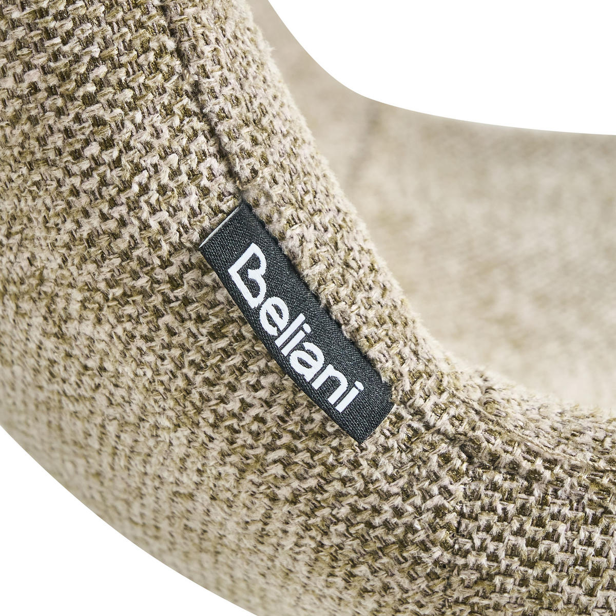 ESSZIMMERSTUHL 4er-Set Beige Caldwell - Beige/Schwarz, Textil (45/80/46cm) - Beliani