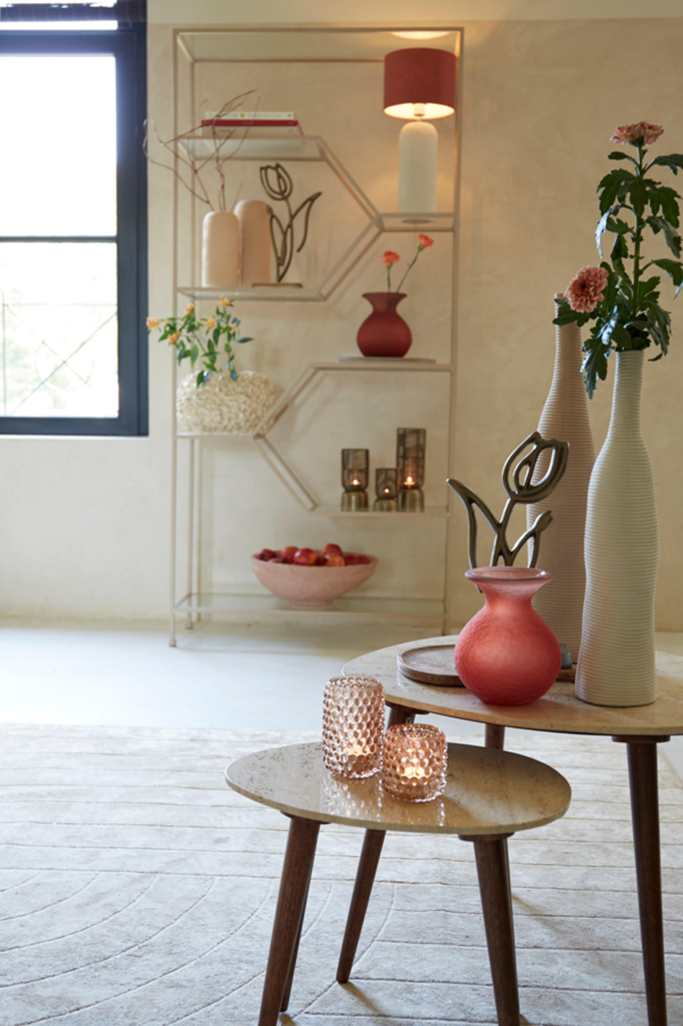 LAMPENFUSS Diego Weiß Ø14/43,5 cm - Weiß, Keramik (14/14/43.5cm) - Light & Living