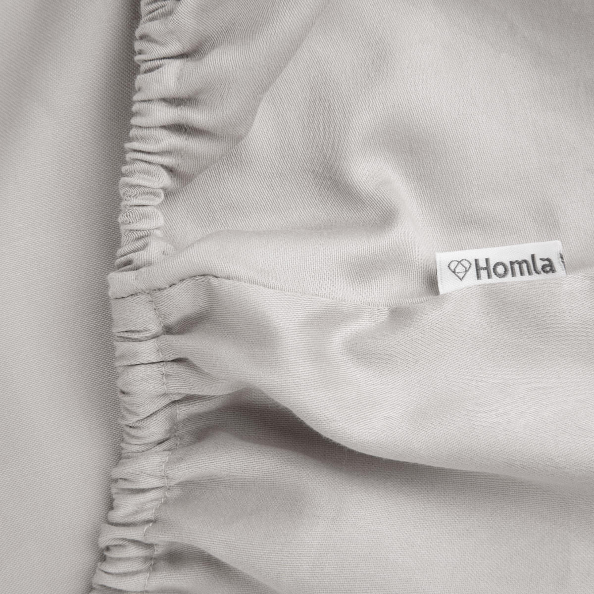 BETTLAKEN Danielle grau Satin 140/200 cm - Grau, Textil (140/200cm) - Homla