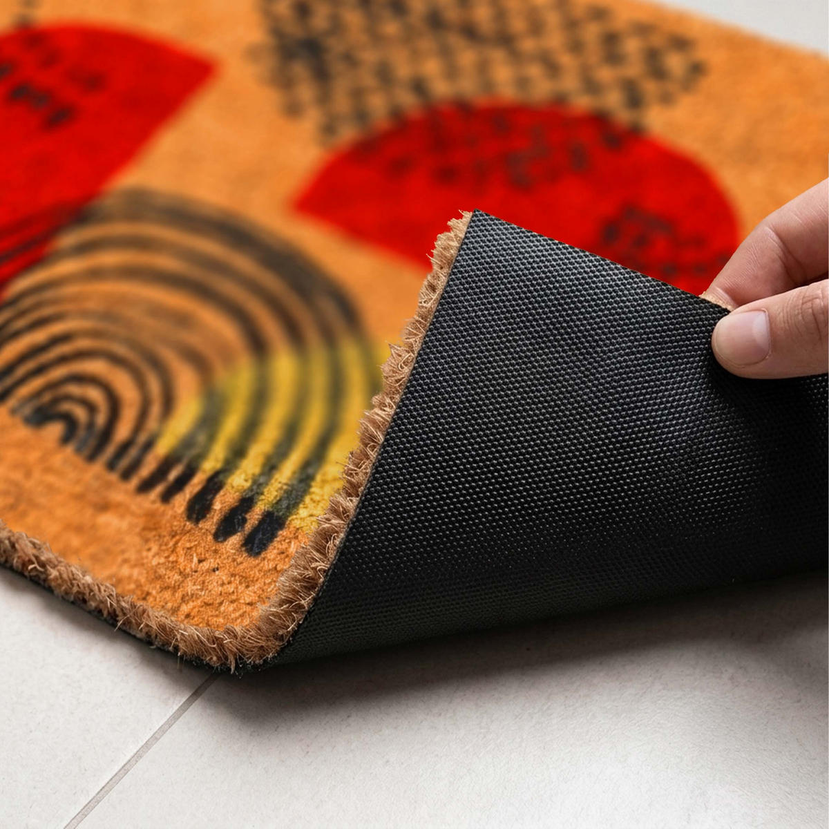 ROHOŽ - viacfarebná, textil/plast (60/40cm) - Relaxdays