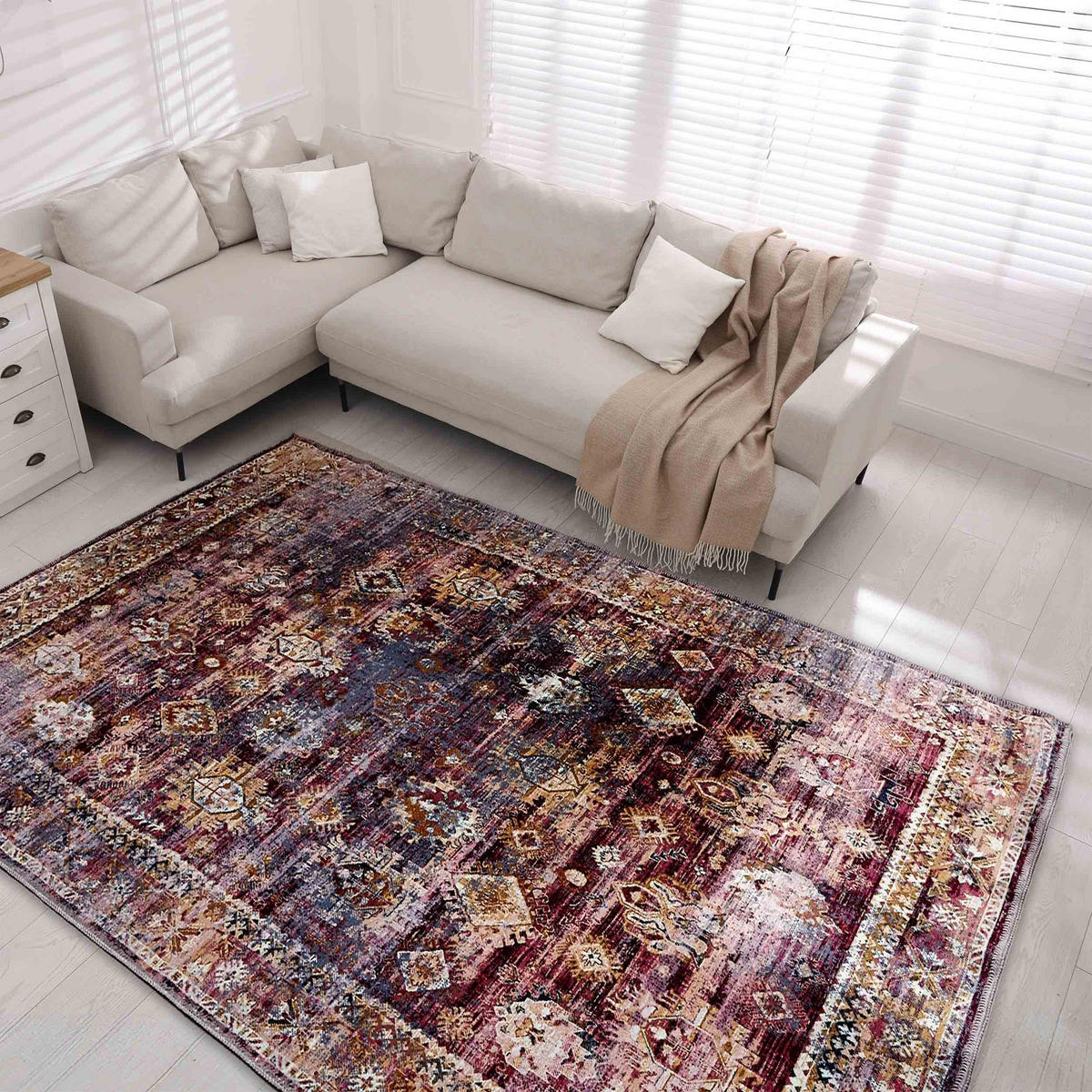 KURZFLORTEPPICH PIPER - Rot, Textil (160/230cm) - Astra