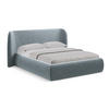POLSTERBETT mit Bettkasten und Lattenrost 190x215 Blau - Blau/Schwarz, Kunststoff/Textil (140/200cm) - Makamii