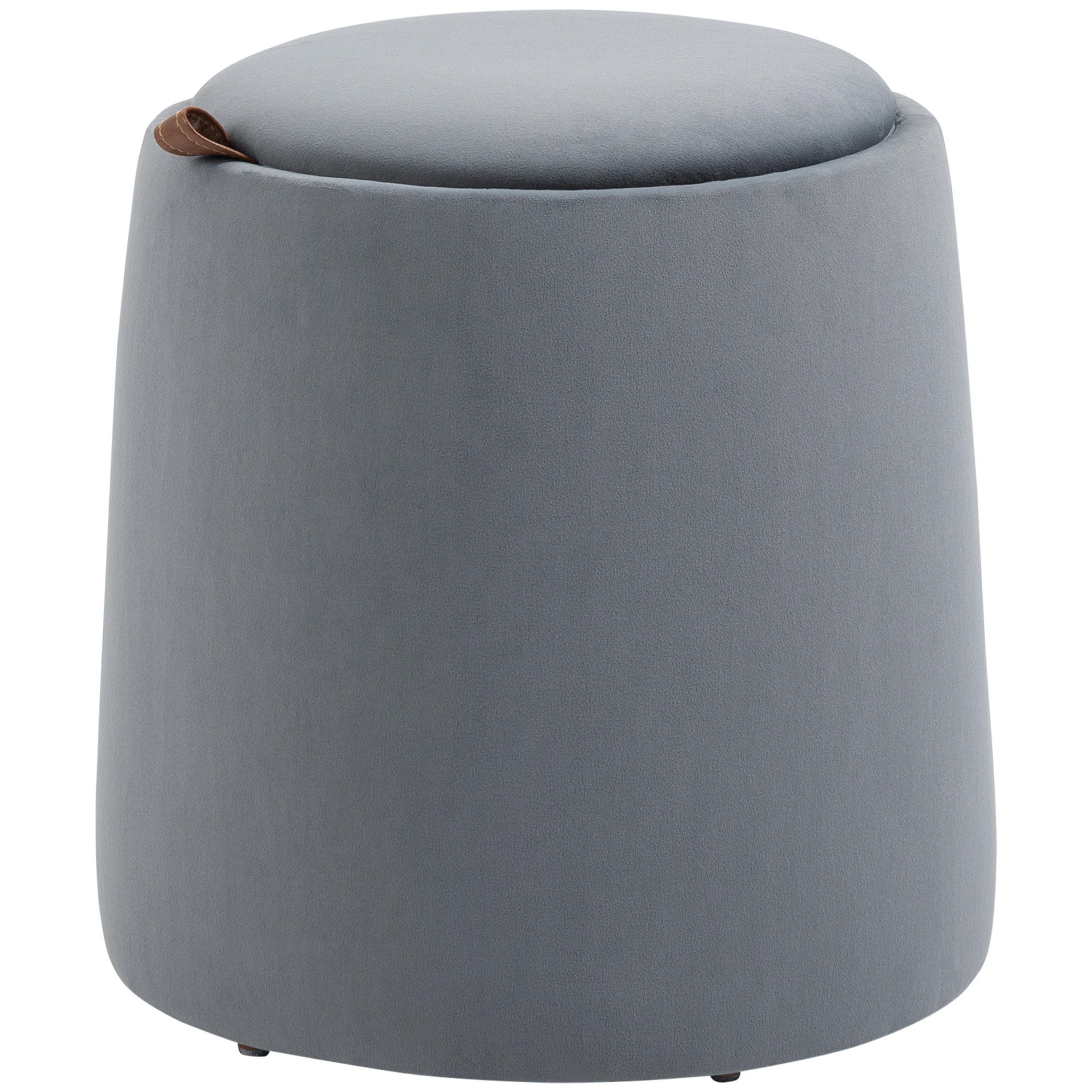 OTTOMANE, 2-in-1, Sitzhocker, Grau - Grau, Kunststoff (44/47.5/44cm) - HOMCOM