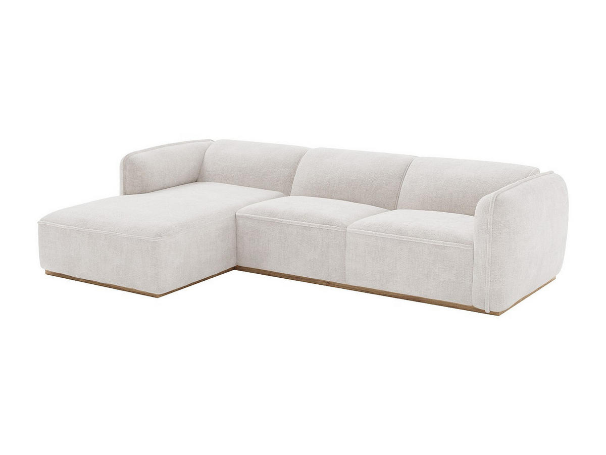 SOFA - 5 Personen - stoff - beige Canobru - Beige, Holz/Textil (272/74/167cm) - Vente-Unique