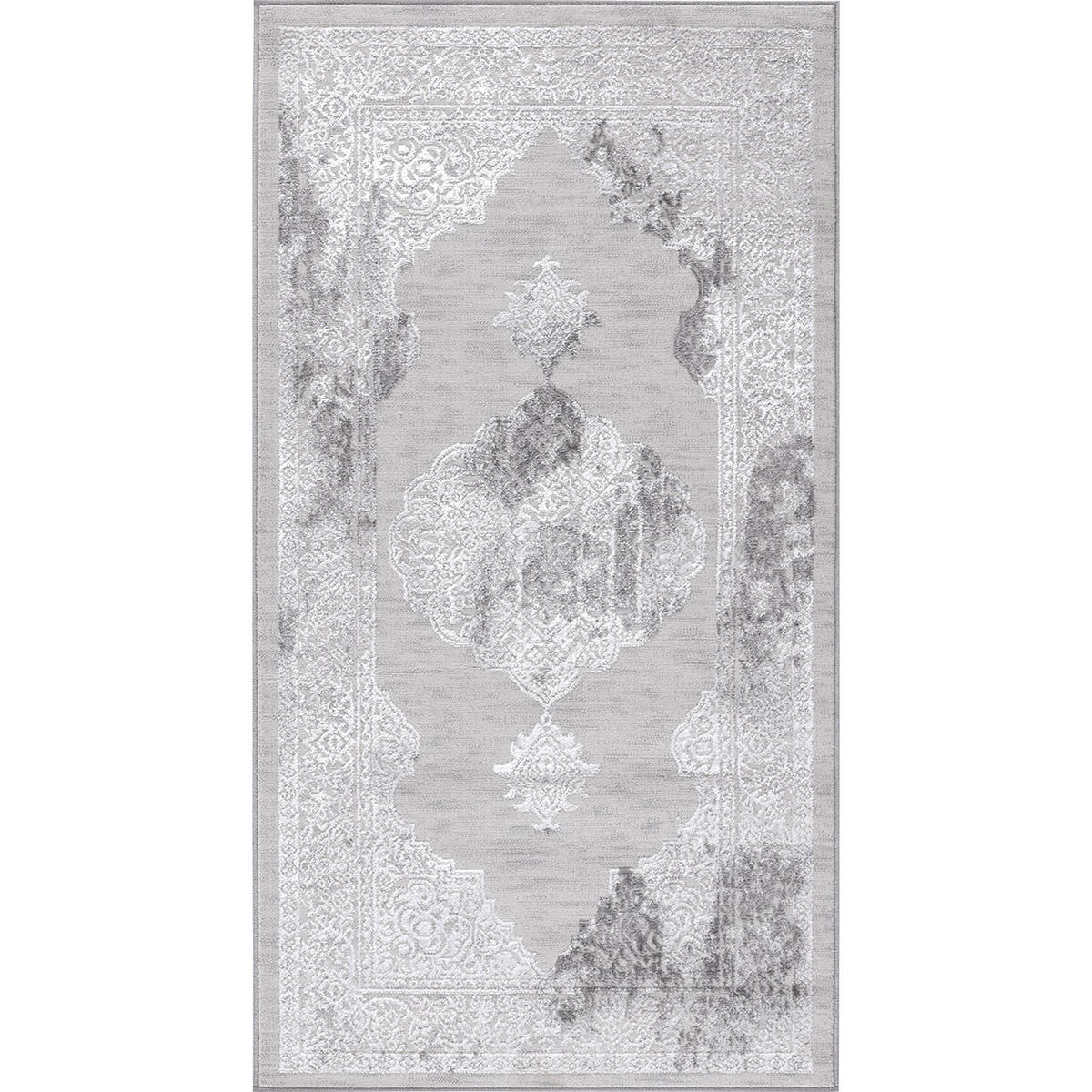 VINTAGE-TEPPICH 80/150 cm Grau - Beige, Naturmaterialien/Textil (80/150cm) - LIVABLISS