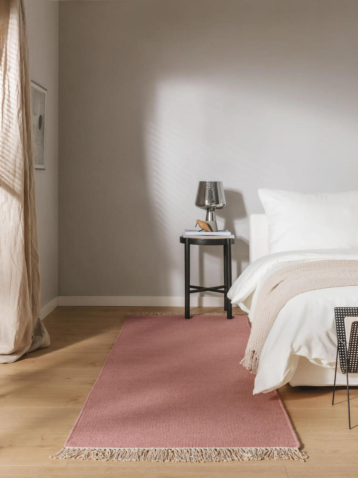 WOLLTEPPICH Liv Rosa 80x250 cm - Rosa, Textil (80/250cm) - benuta Pop