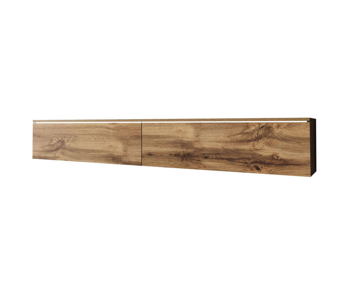 LOWBOARD D Eiche Wotan 180 / 32 / 30cm - Eichefarben/Eiche Wotan, Holz/Holzwerkstoff (180/30/32cm) - Feldmann-Wohnen