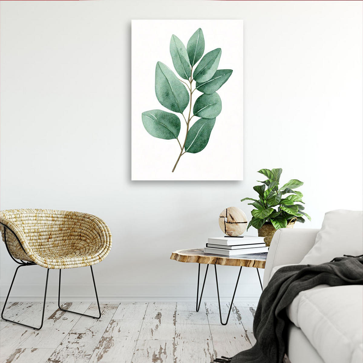 LEINWANDBILD Natur und Botanik 70x100cm - Grün, Textil (70/100cm) - Feeby