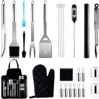 GRILLBESTECK 34-teiliges Set - Multicolor, Metall (43cm)