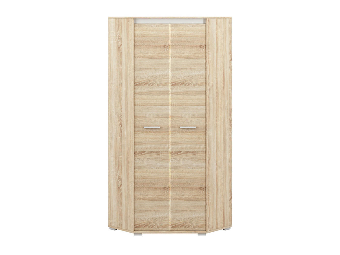 ECKSCHRANK Avo Sonoma Eiche, Absetzung austauschbar 82 / 82 / 200cm - Braun/Sonoma Eiche, Holz/Holzwerkstoff (82/200/82cm) - Feldmann-Wohnen