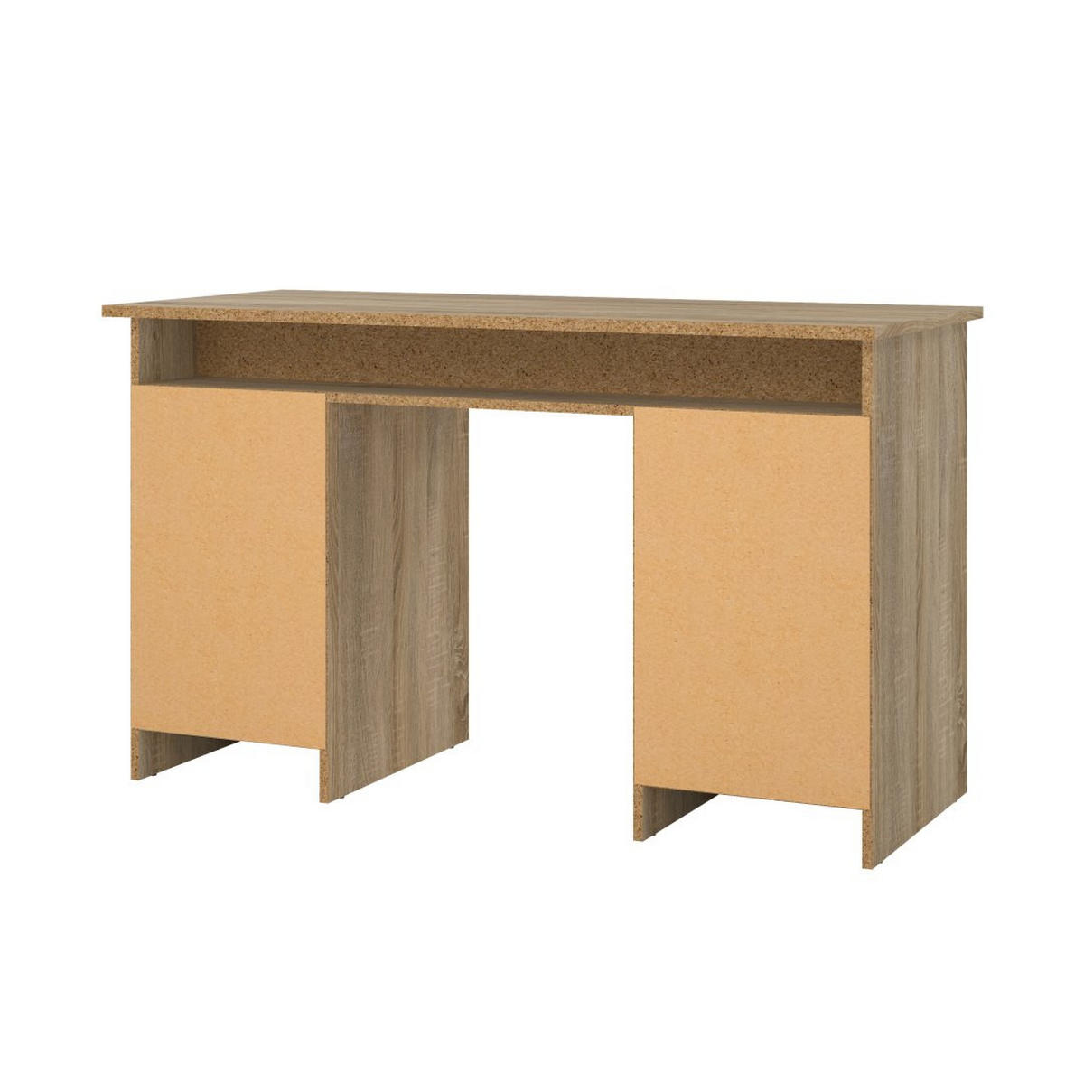 SCHREIBTISCH, FunctionPlus, Eiche, Holzwerkstoff, 126 x 55 x 76 cm - Eichefarben, Holzwerkstoff (55/126/76cm) - ebuy24