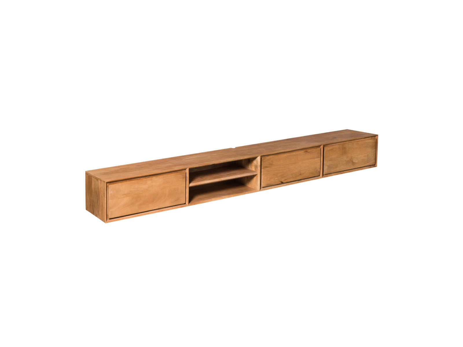 LOWBOARD Amoria Mangoholz 240 cm / 35 cm Natur - Naturfarben, Holz (240/30/35cm) - Villa Möbel
