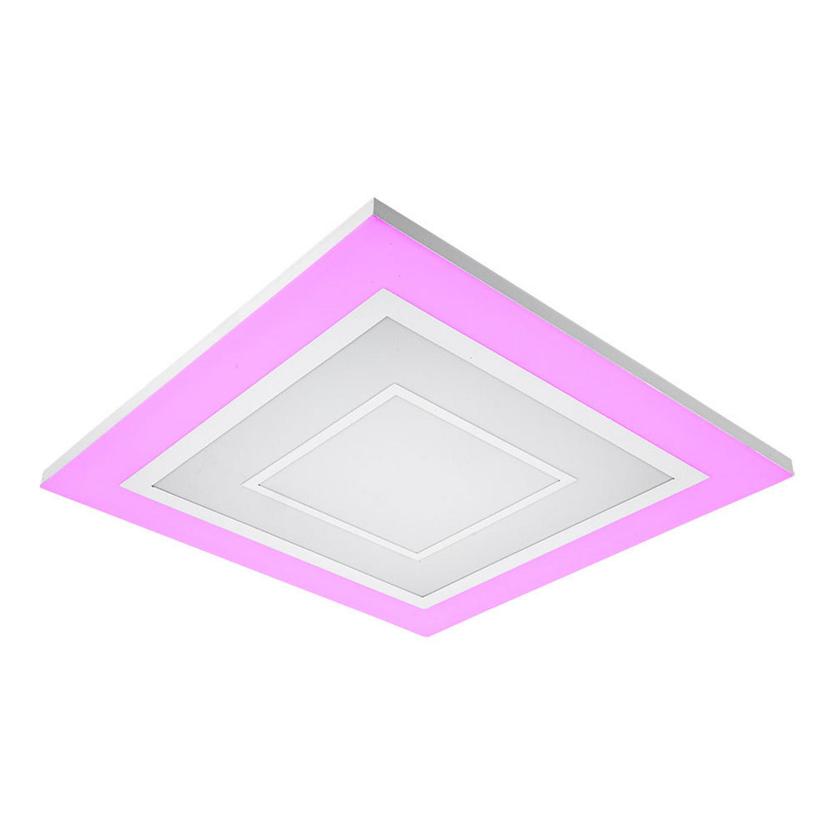 LED DECKENLEUCHTE ALBARCA RGB Weiß - Weiß, Metall (43.8/43.8/6.9cm)