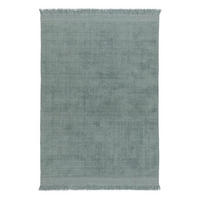 TEPPICH handgefertigt Wolle Baumwolle grün - Grün, Naturmaterialien (160/230cm) - AFK Living