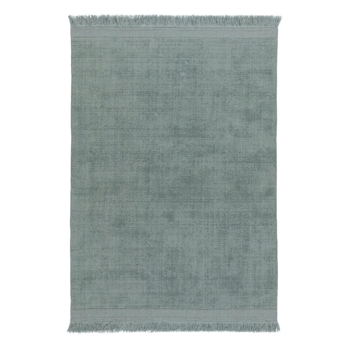 TEPPICH handgefertigt Wolle Baumwolle grün - Grün, Naturmaterialien (160/230cm) - AFK Living