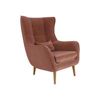 SESSEL Estjano - Beige/Rosa, Holz (80/106/95cm) - MIRJAN24