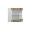 KÜCHENGLASSCHRANK R-Line Artisan-Eiche 60 cm - Weiß/Eiche Artisan, Holzwerkstoff (60/60/31cm) - Vicco