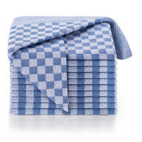 GESCHIRRTUCH Markus 20er-Set, 50/70 cm, 100% Baumwolle, kariert - Blau, Textil (50/70cm) - Blumtal