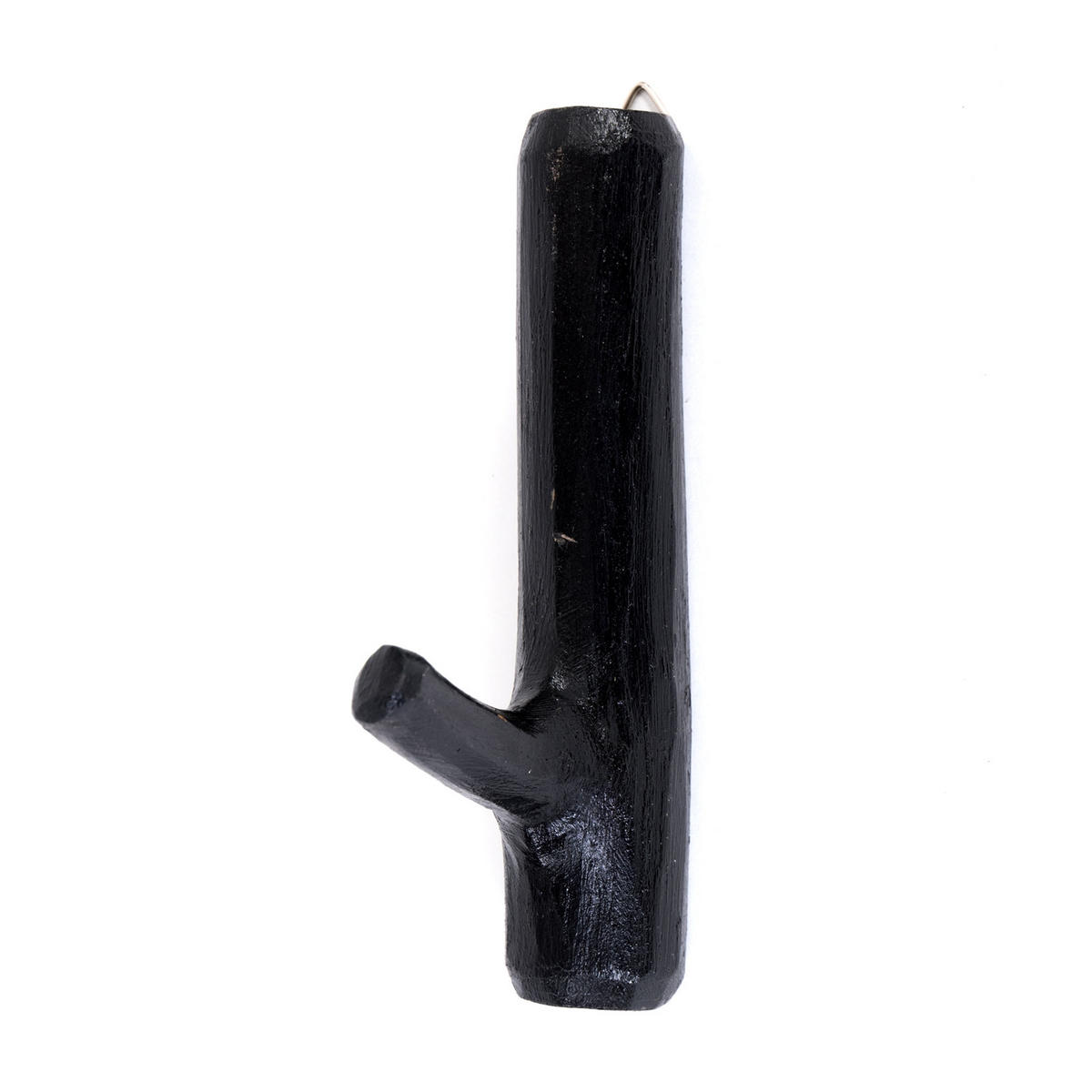 GARDEROBENHAKEN LIMB Teakholz Wurzel 09 voodoo - schwarz - Schwarz, Holz (2/17/10cm) - DESIGN DELIGHTS