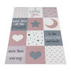 KINDERTEPPICH Patchwork Kinderzimmer schmutzabweisend Pink Rechteckig 160x230 - Rosa, Textil (160/230cm) - KADIMA DESIGN