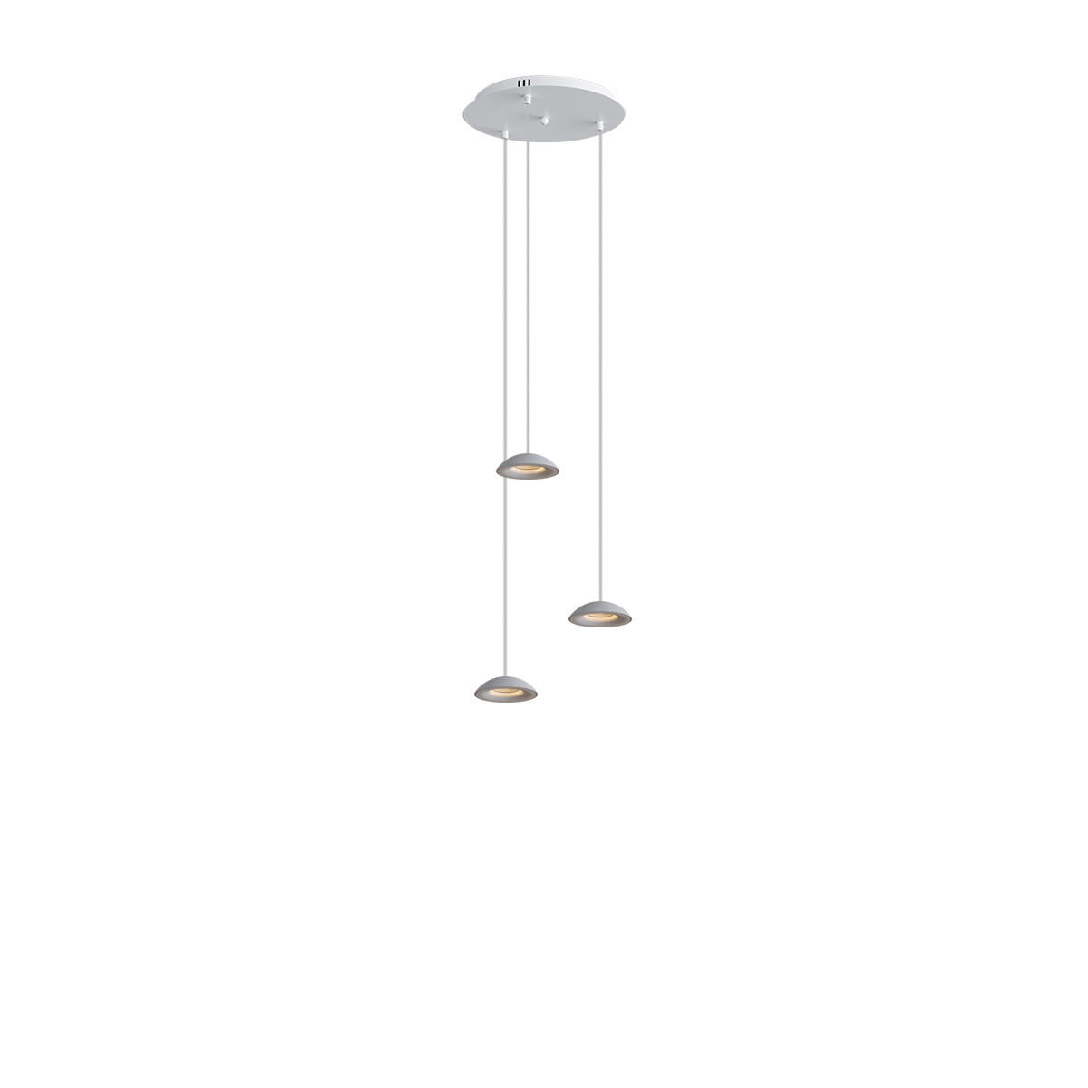 HÄNGELEUCHTE Santa Air 3-flammig Weiß - Weiß, Metall (11/11/3.2cm) - s.luce