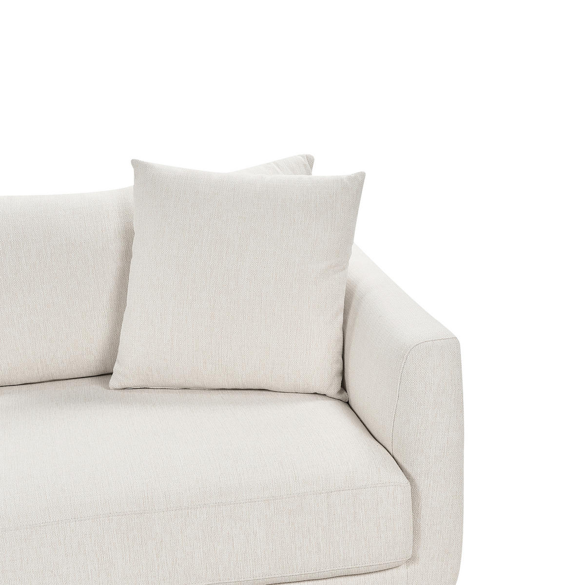 3-SITZER-SOFA cremeweiß Sigtuna - Weiß, Textil (300/86/102cm) - Beliani