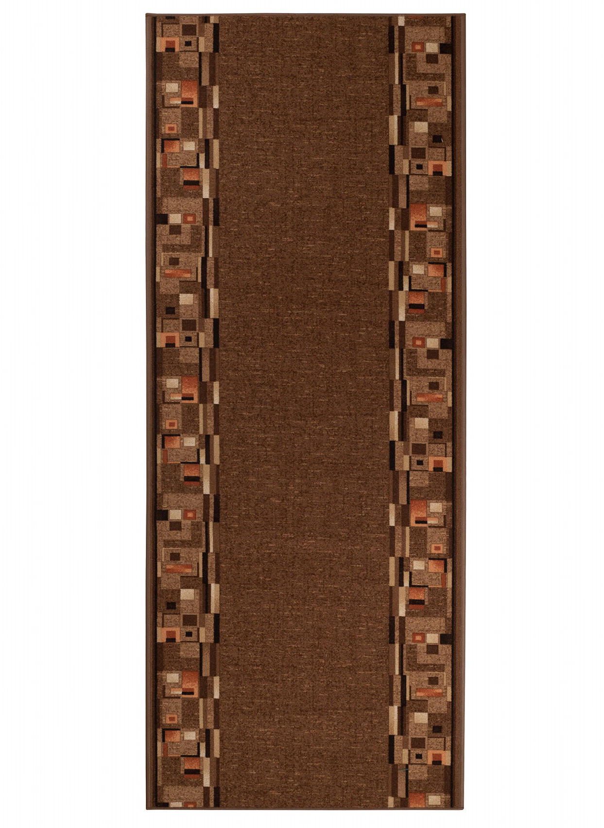 TEPPICHLÄUFER Anti-Rutsch Braun rutschfest Gummiunterlage 67/200 cm - Braun, Textil (67/200cm) - Tapiso