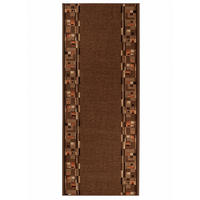 TEPPICHLÄUFER Anti-Rutsch Braun rutschfest Gummiunterlage 67/100 cm - Braun, Textil (67/100cm) - Tapiso