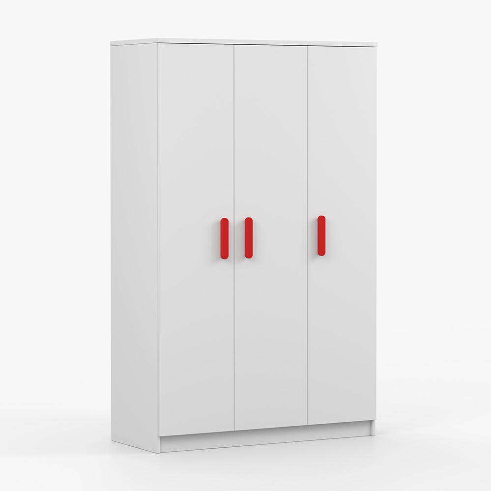 imoebel24 Kleiderschrank Weiß 120x194x50 cm