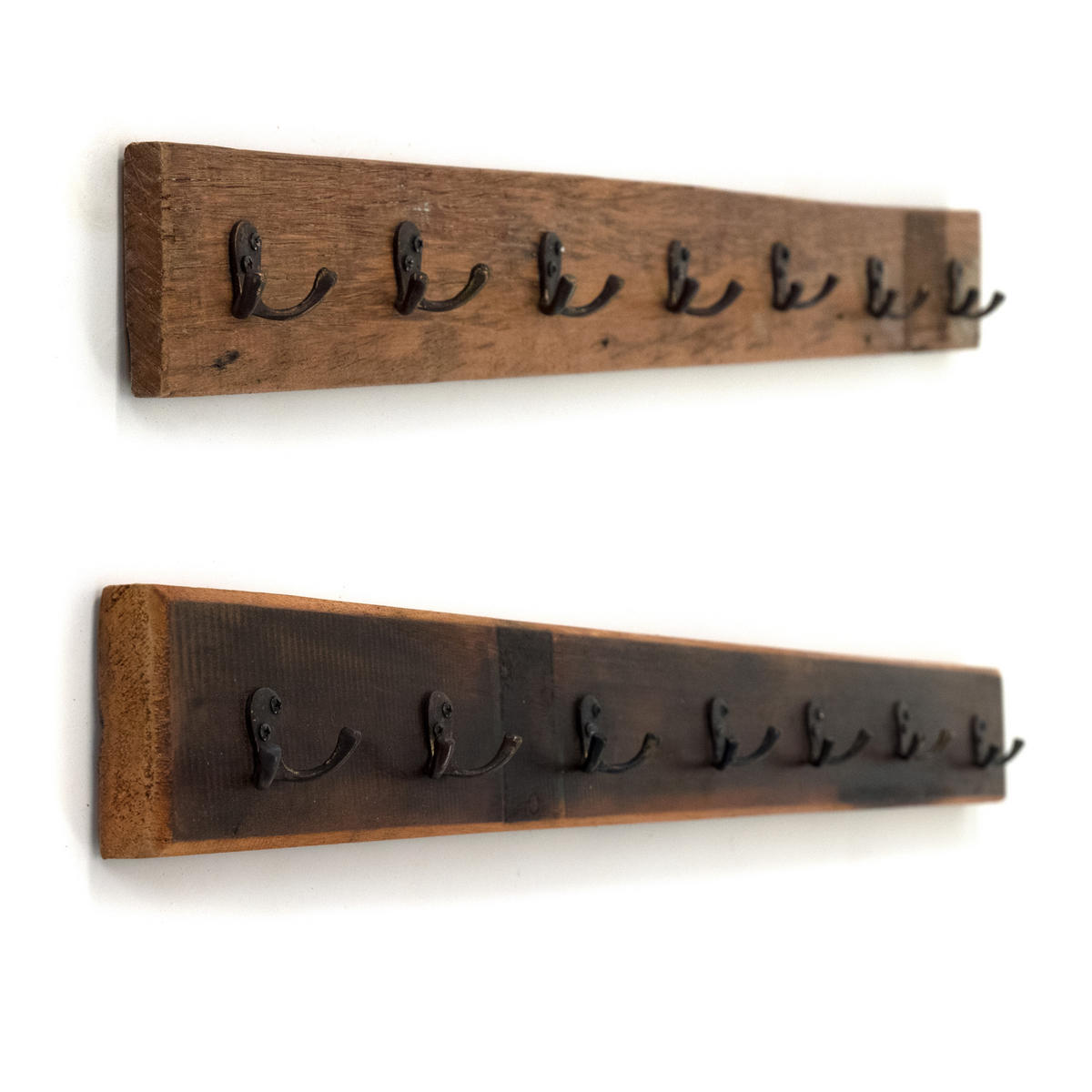 WANDGARDEROBE CASA 90 Recyclingholz naturfarben - Naturfarben, Holz (90/9/8cm) - DESIGN DELIGHTS