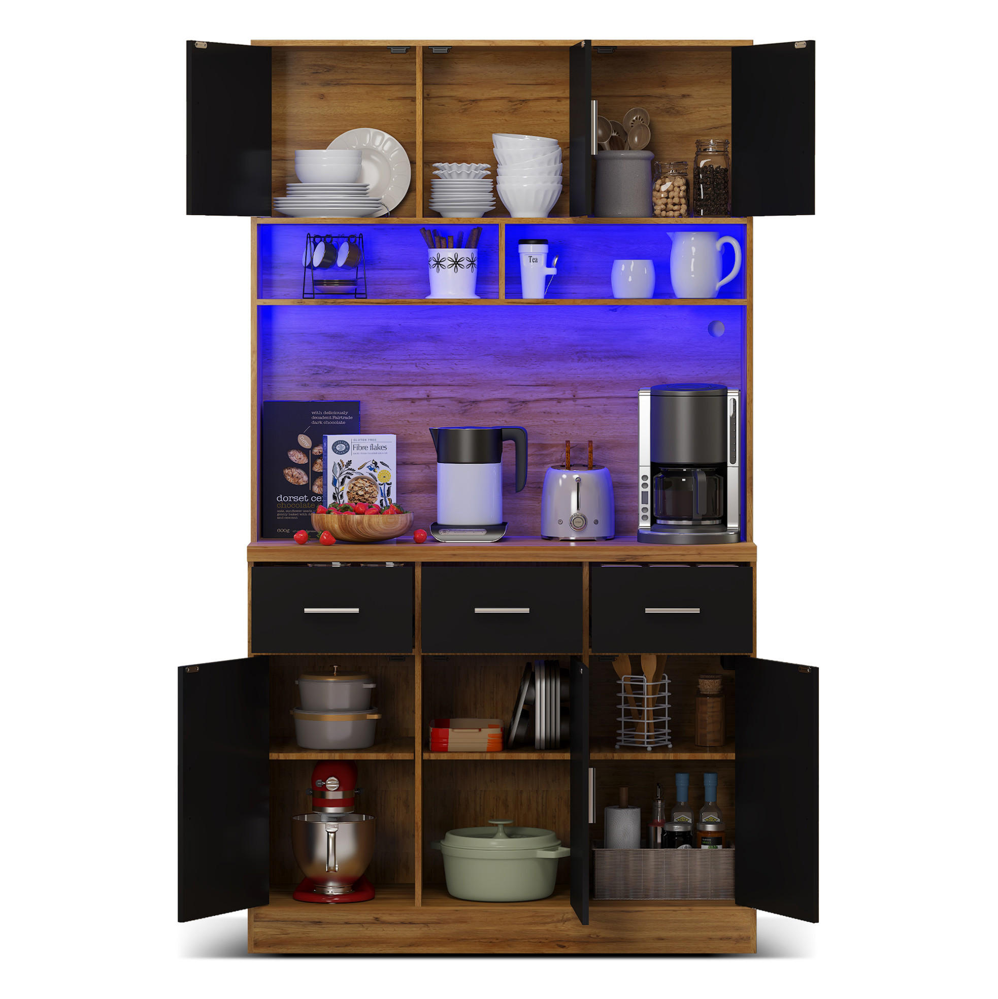 Flora Grace Buffet Natur 40x180x100 cm