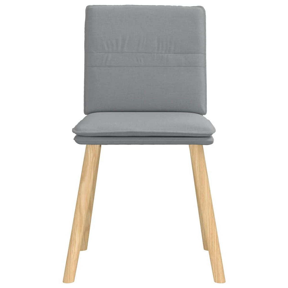 ESSZIMMERSTÜHLE 2 Stk. Hellgrau Stoff 45*54*86cm - Hellgrau, Metall (45/86/54cm) - ZMH