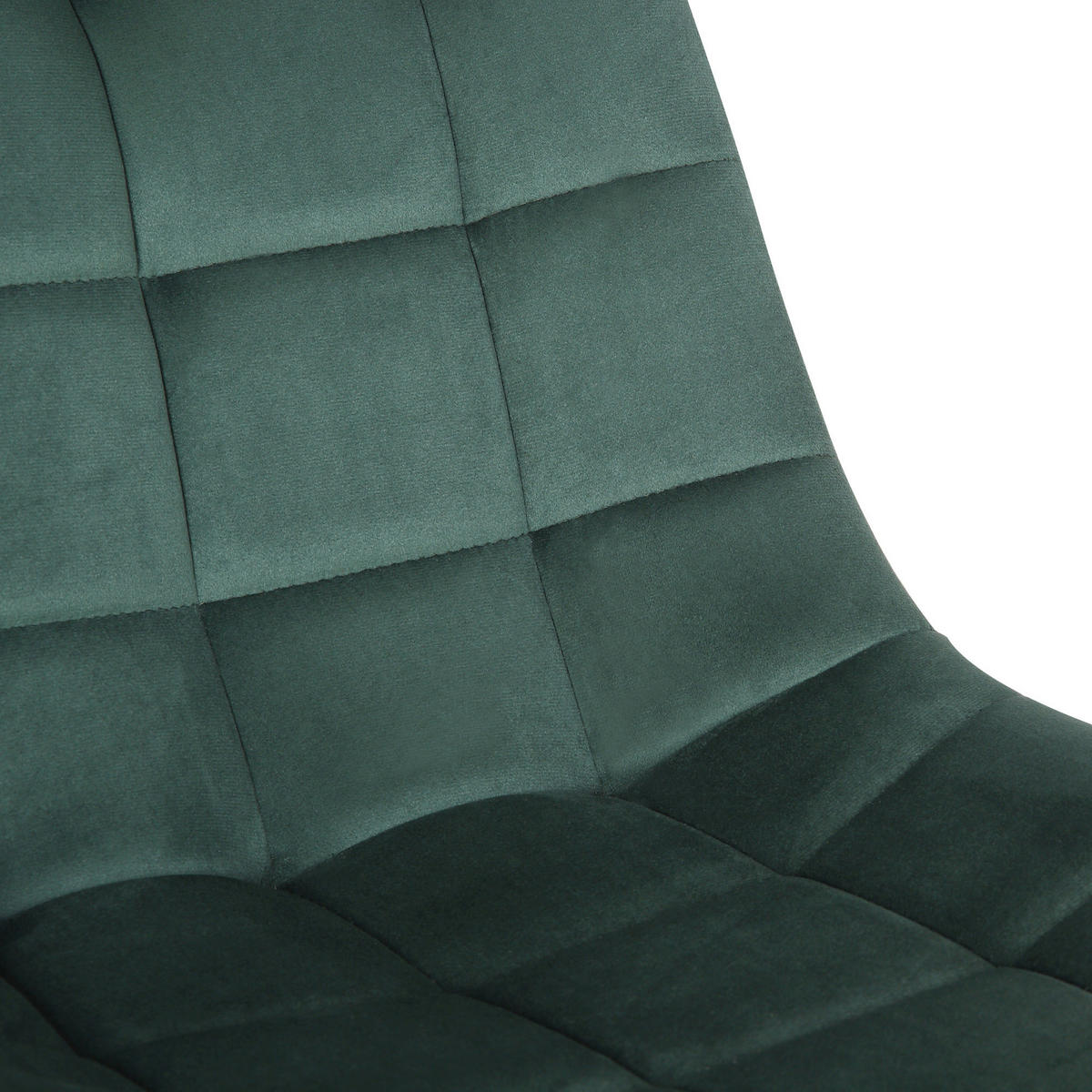 DREHSTUHL Samt grün - Chromfarben/Grün, Textil/Metall (46/81/62cm) - CLP
