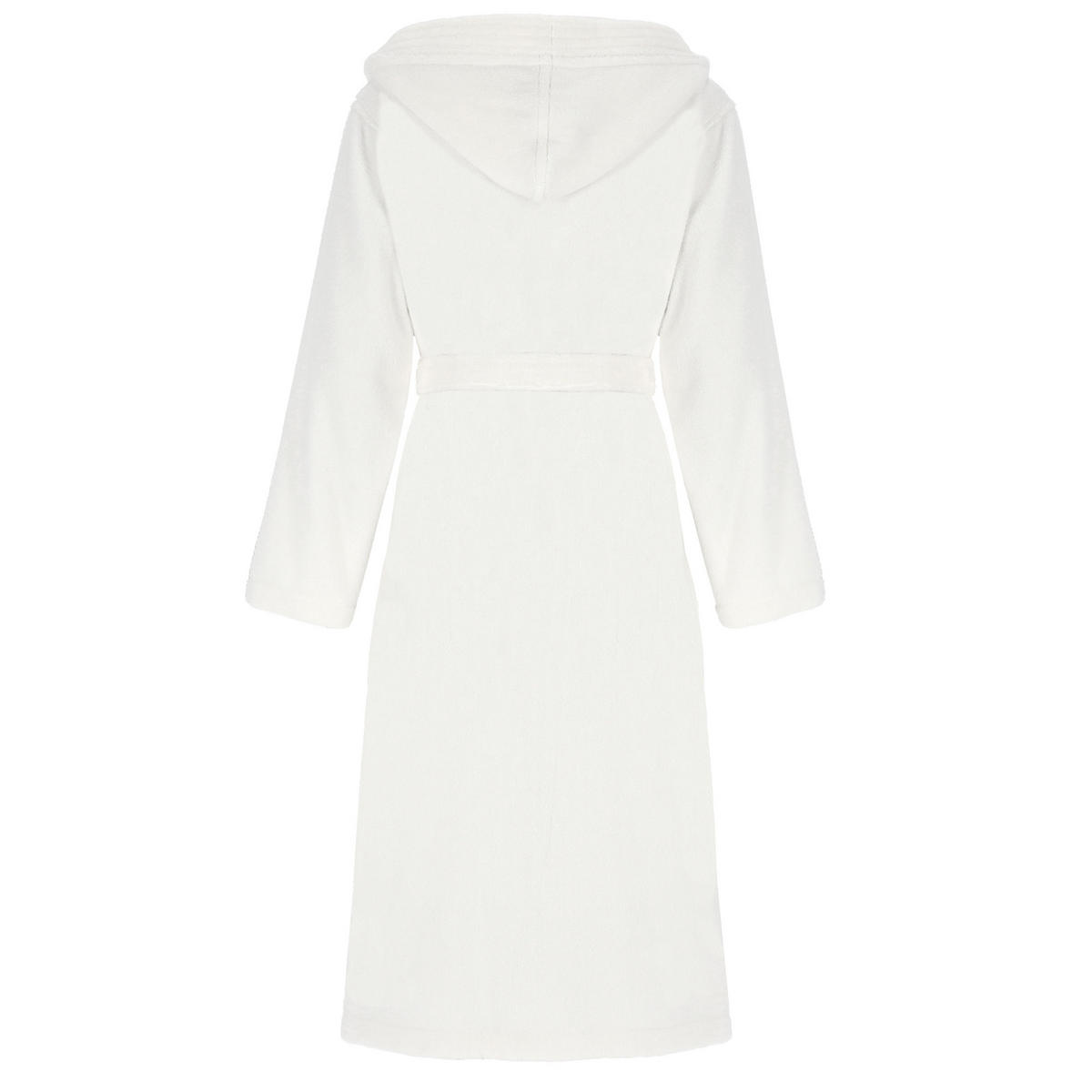 BADEMANTEL DAMEN KAPUZE THE LUXURY 852 WEISS - 600 - Weiß, Textil (Snull) - Cawö