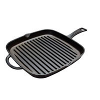 GRILLPFANNE aus Gusseisen 26 x 26 cm – ohne Antihaftbeschichtung – geeignet für alle Herdarten - Schwarz, Keramik (46/26/4cm) - Blackwell