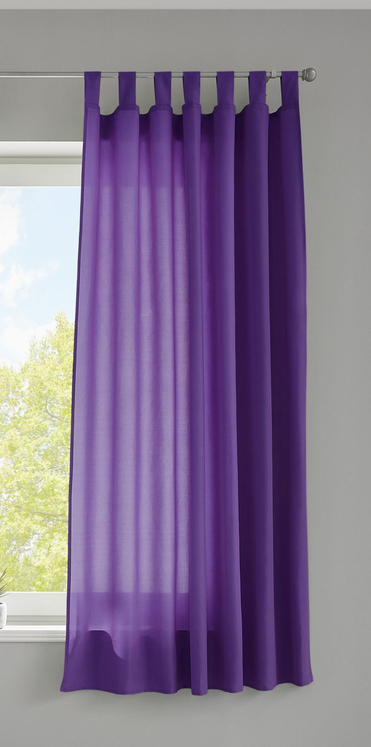 VORHANG POTSDAM HxB 175x140 cm Lila - Lila, Textil (140/175cm) - Gardinenbox