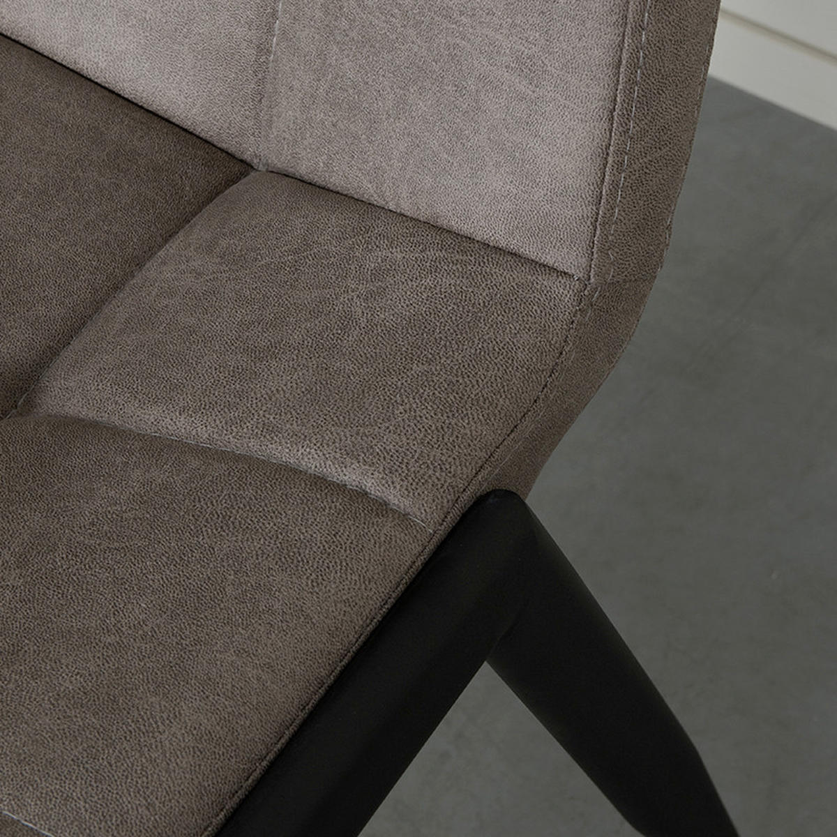 ESSZIMMERSTUHL Noor - Taupe - 51/84/41 cm - 2er-Set - Taupe, Textil (51/84/41cm) - LABEL51