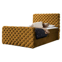 BOXBETT Chesterfield Lux - Bronzefarben, Holz (140/200cm) - MIRJAN24
