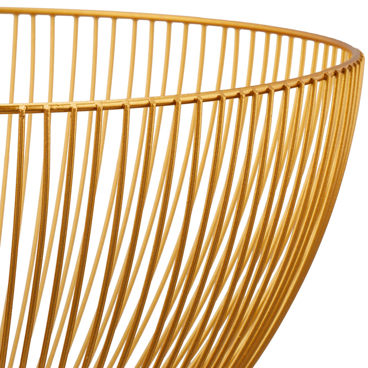 OBSTSCHALE - Goldfarben, Metall (14cm) - Relaxdays