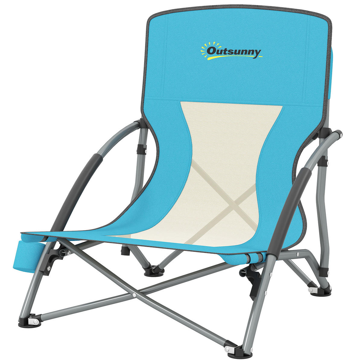 GARTENLIEGE Blau 1 Stück - Blau, Textil (55/62/58cm) - GiPP