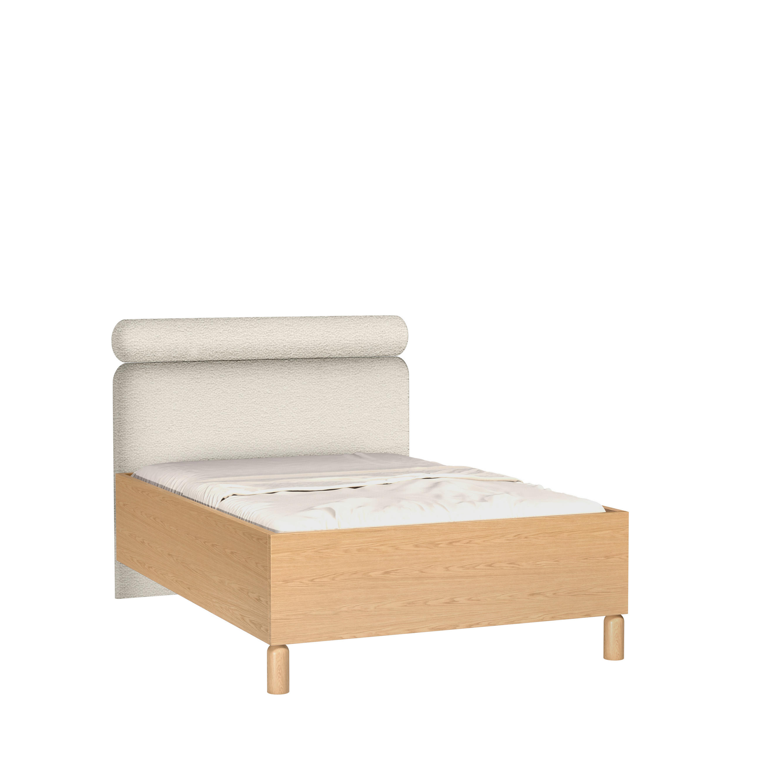 BETT Sanden SN-12 140x200 cm Eichefarben - Eichefarben, Holzwerkstoff