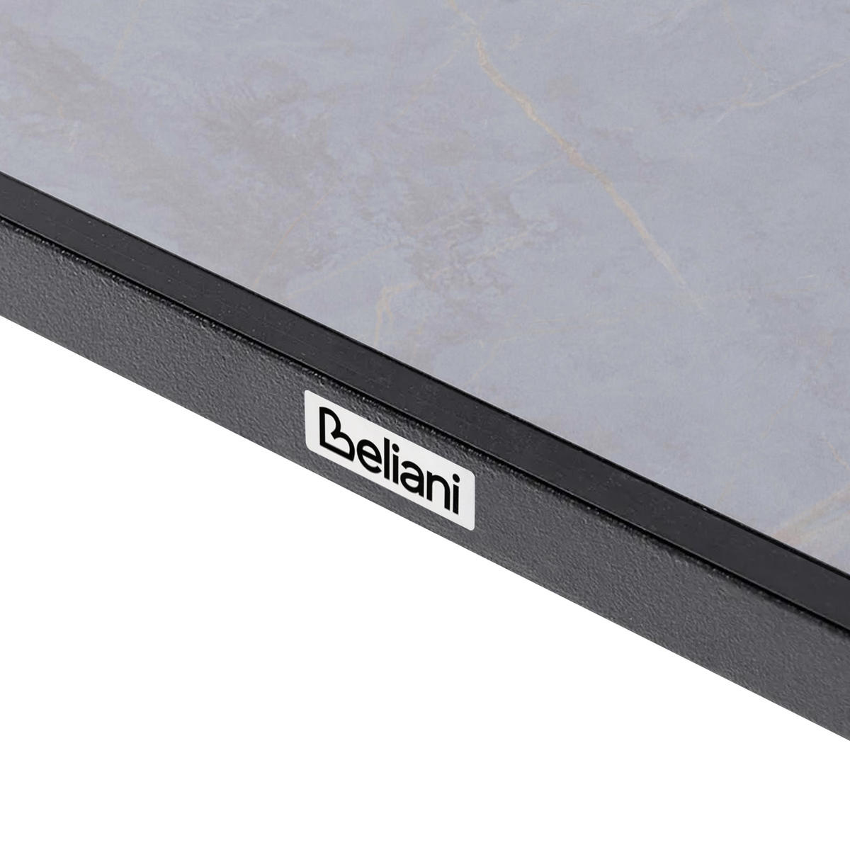 GARTENTISCH 180/90 cm Steinoptik Hellgrau Tolentino - Dunkelgrau, Kunststoff (180/90/75cm) - Beliani