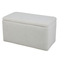 SITZBANK LEAF mit Stauraum Weiß - Weiß, Textil (80/44/40cm) - SVITA
