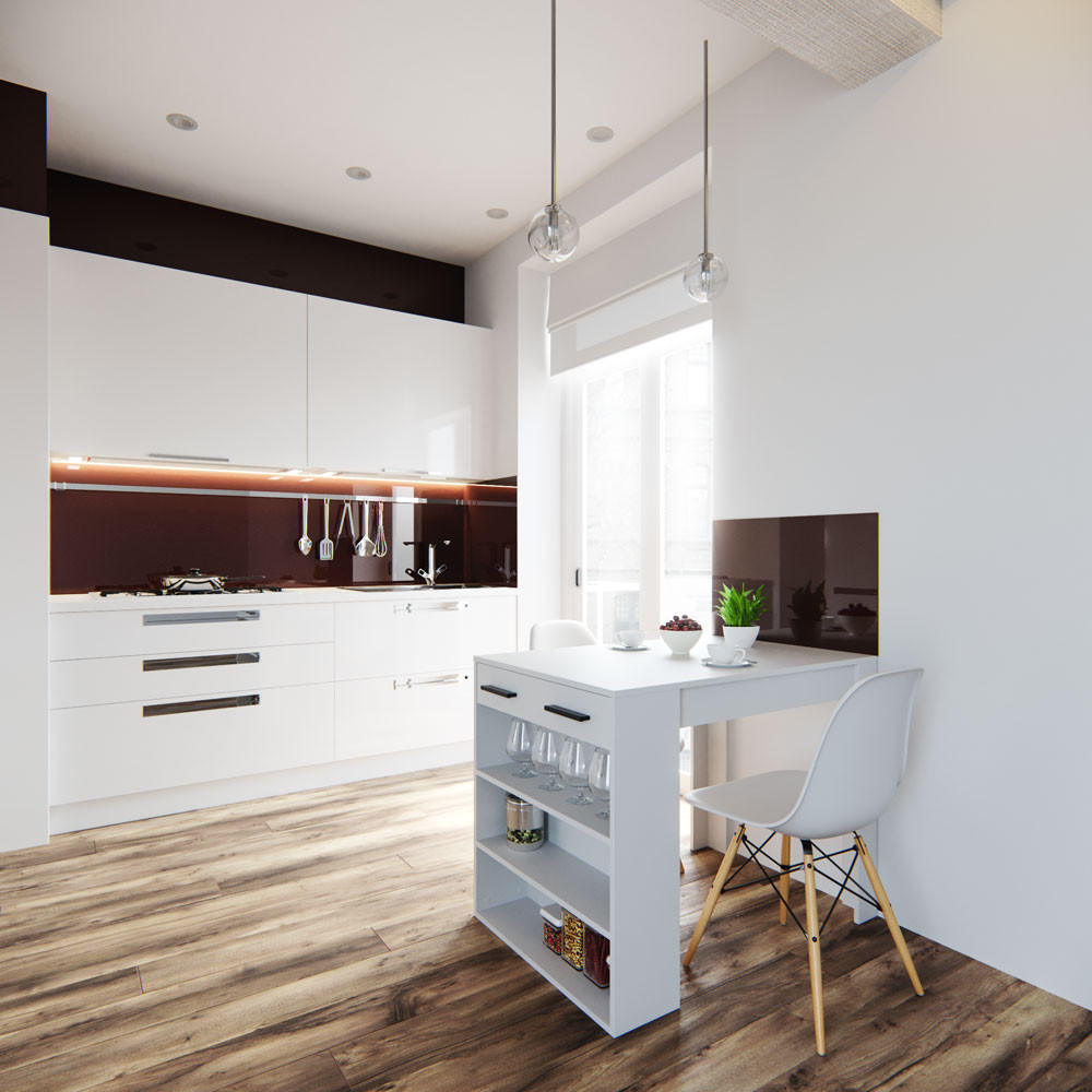 ESSZIMMERTISCH Repose Weiß 67 x 100 cm - Weiß, Holzwerkstoff (100/67/77.5cm) - Vicco