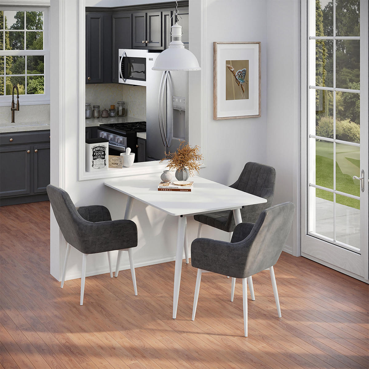 Weiß, Holzwerkstoff (80/120/75cm) - Vicco