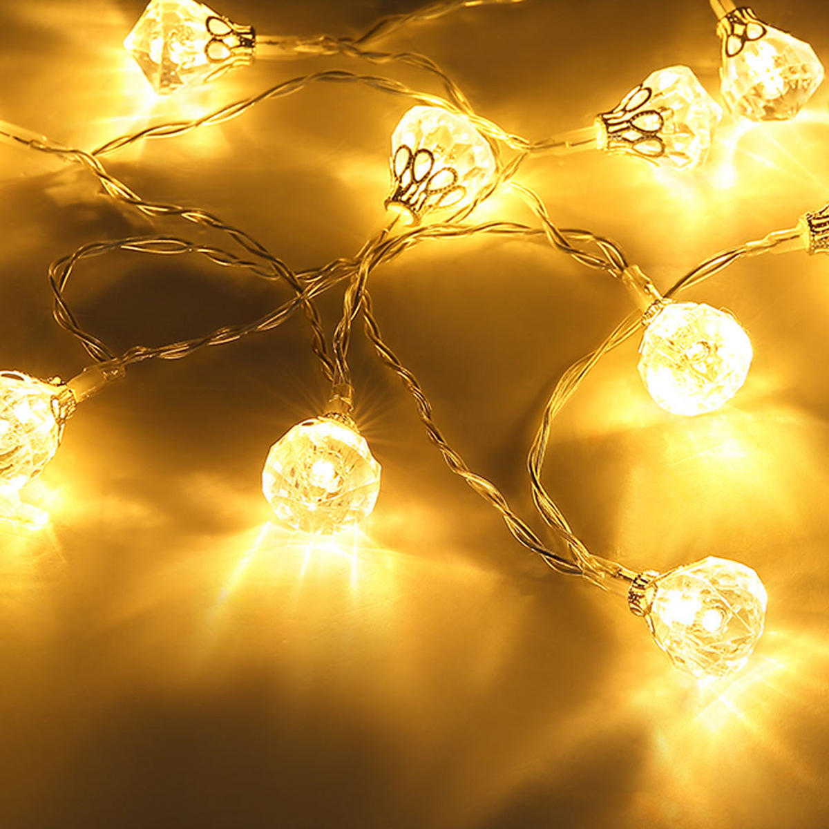 LED DEKOLEUCHTE Silber Kristall Design - Silberfarben, Kunststoff (120/2.2/2.7cm) - Globo Lighting