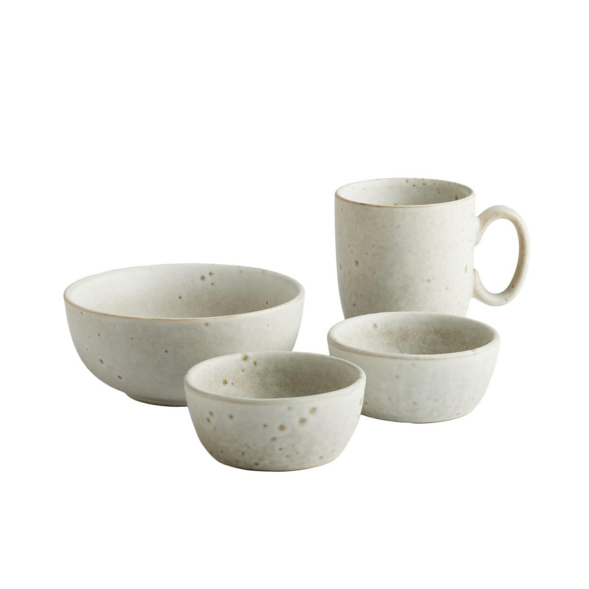 TAPAS-SCHALEN-SET Liyah - Grau, Stein (10/4.5/10cm) - home&you