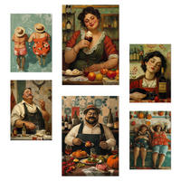 POSTER Set Mit 6 Italienischer Sommer A3 & A4 Rahmenlos - Klar, Papier (29/3cm) - Nacnic